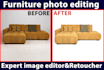 cut out furniture photo editing retouching shadow create in photoshop