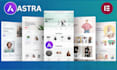 build your wordpress website using astra theme and elementor pro