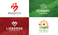 do modern minimalist business logo design and brand identity