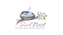 design modern awesome bird, nest logo