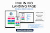design a professional link in bio landing page for your brand