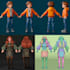 create a game ready 3d character