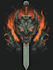 create medieval fantasy game, rpg, mmo game logo