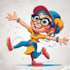 design a 2d cartoon character