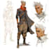 create scifi, fantasy, superhero character design