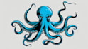 do awesome octopus, pate, animal mascot logo