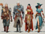 draw your dnd character party or oc