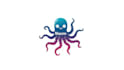 do awesome octopus, pate, animal mascot logo