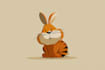 create cartoon vector animal in a simple style