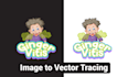 image to vector tracing for logo and art