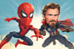 make superhero cartoon caricature characters