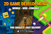 develop an addictive unity 2d game with fast delivery