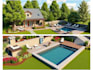do 3d landscape design front yard backyard pool deck as a landscape architect