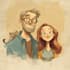 draw a friendship portrait and family portrait