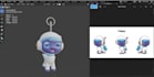 do keychain 3d model, sculpting, 3d printable