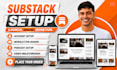 substack setup substack newsletter design setup substack podcast substack expert