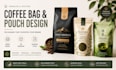 design product pouch packaging design for coffee and food products