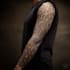 create sleeve tattoo design in geometric style