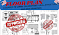 licensed pe stamp on architectural, structural, and mep drawings