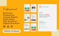 design  company profile, brochure, prospectus, bifold, trifold