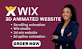 design a 3d animated wix website that wows and converts fast