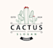 create a modern cactus logo design