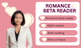 be your romance beta reader alpha reader beta reader