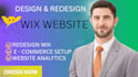 do wix website design, redesign wix website, wix online store
