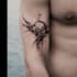 custom an abstract black tattoo design