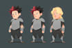 design a 2d cartoon character