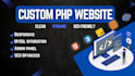 develop a custom PHP website with mysql database