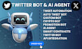 build custom twitter bot ai agent with chatgpt and grok automation