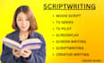 do movie script writing TV series erotic script fantasy romance screen writing