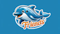 design dolphin mascot logo with express delivery
