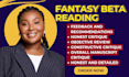 be your alpha reader fantasy beta reader, romance beta reader ya beta reader