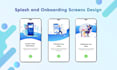 design splash and onboarding screens for mobile apps