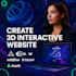 create 3d website webgl, threejs custom ai chat bot scrolling animation parallax