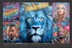 create graffiti pop art canvas designs and murals