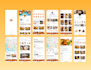 create modern food delivery app UI