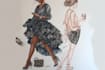 draw a detailed fashion illustration
