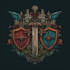 make medieval, fantasy, rpg gaming logo