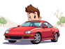 draw your car into vector cartoon portrait