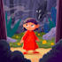 beautiful cartoon style childrens book illustration