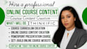 create online course content, thinkific course creation, lms setup, ebook