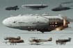 illustrate planes, ships, vehicles from different eras