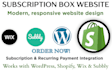 subscription box website wordpress shopify wix subbly subscription box website