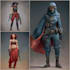 create scifi, fantasy, superhero character design