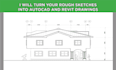 turn your rough sketches into autocad and revit drawings