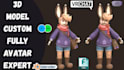custom vrchat avatars with full rigging and tracking