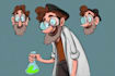 design a 2d cartoon character
